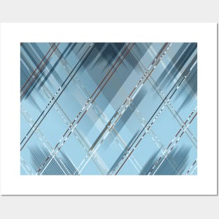 Diagonal stripes background 4 Posters and Art